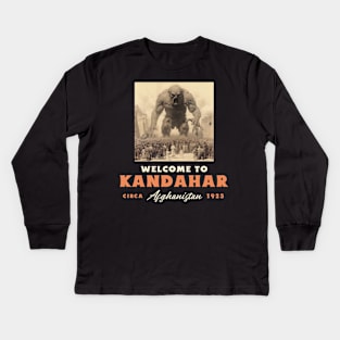 Kandahar circa 1923 Kids Long Sleeve T-Shirt